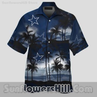 Dallas Cowboys Starry Palm Short Sleeve Shirt for Football Lovers and Travelers