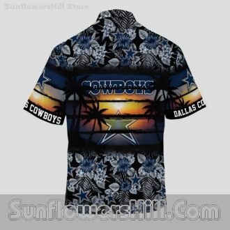 Dallas Cowboys Sunset Beach Hawaiian Shirt for Game Day Fans