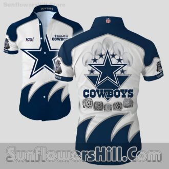 Dallas Cowboys Super Bowl Ring Button Up Shirt for Tailgate Parties