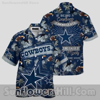 Dallas Cowboys Toucan Tropical Hawaiian Shirt for Mom Fans
