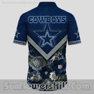 Dallas Cowboys Tropical Bloom Short Sleeve Shirt for Tailgate Parties