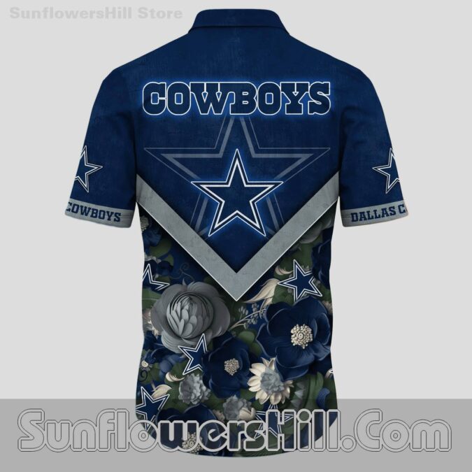 Dallas Cowboys Tropical Bloom Short Sleeve Shirt for Tailgate Parties