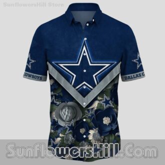 Dallas Cowboys Tropical Bloom Short Sleeve Shirt for Tailgate Parties