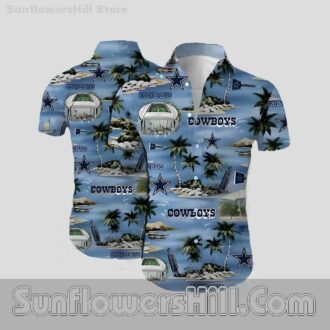 Dallas Cowboys Tropical Island Hawaiian Shirt for Game Day