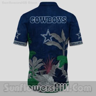 Dallas Cowboys Tropical Plant Aloha Shirt for Game Day Fans