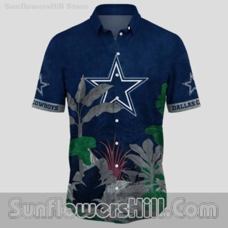 Dallas Cowboys Tropical Plant Aloha Shirt for Game Day Fans