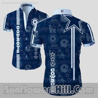 Dallas Cowboys Vibrant Hawaiian Shirt for Beach Fun and Tailgate Parties