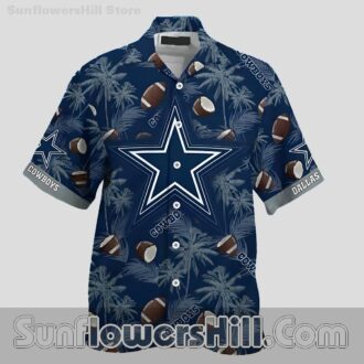 Dallas Cowboys Vintage Text Button Up Shirt for Game Day Fans