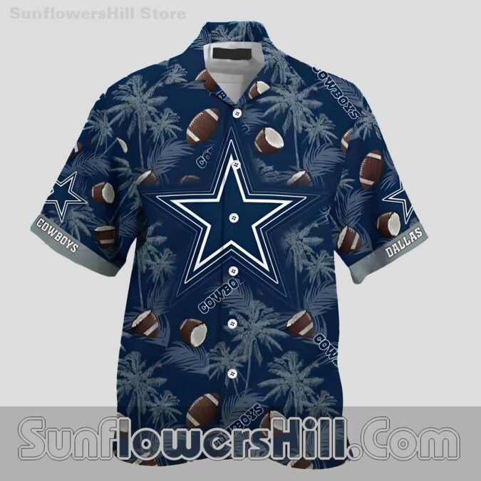 Dallas Cowboys Vintage Text Button Up Shirt for Game Day Fans Dallas Cowboys Vintage Text Button Up Shirt for Game Day Fans