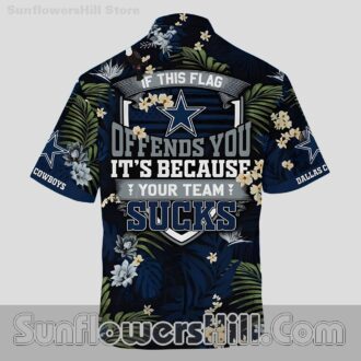 Limited Edition Dallas Cowboys Star Logo Floral Shirt for Tailgate Parties