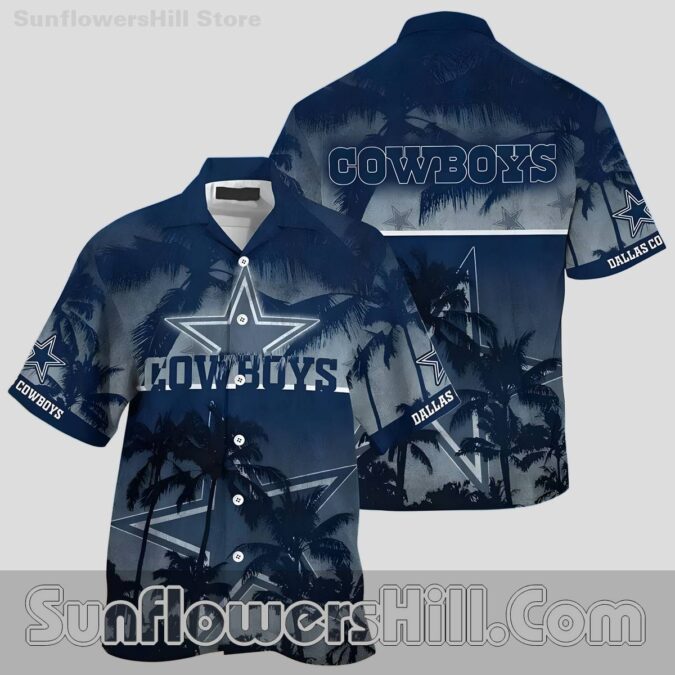 Trending Dallas Cowboys Palm Tree Button Up Shirt for Beach Trip Fans Trending Dallas Cowboys Palm Tree Button Up Shirt for Beach Trip Fans