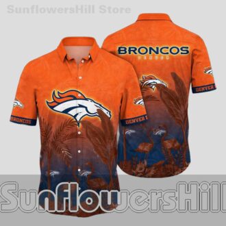 Denver Broncos Flamingo Paradise Hawaiian Shirt for Beach Trips and Game Day