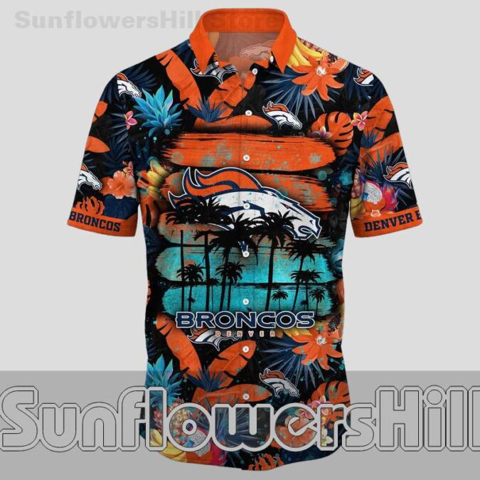 Denver Broncos Fruit Paradise Aloha Shirt for Tailgate and Casual Wear Denver Broncos Fruit Paradise Aloha Shirt for Tailgate and Casual Wear