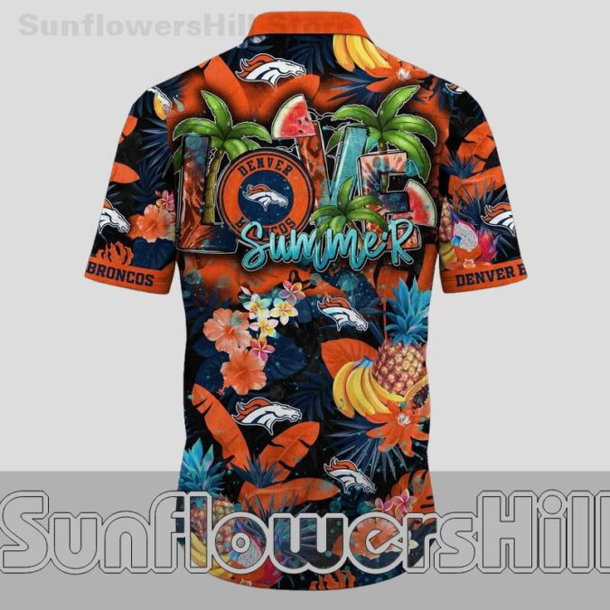 Denver Broncos Fruit Paradise Aloha Shirt for Tailgate and Casual Wear