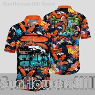 Denver Broncos Fruit Paradise Aloha Shirt for Tailgate and Casual Wear