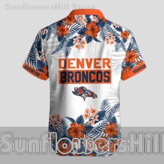 Denver Broncos Orange Blossom Short Sleeve Hawaiian Shirt for BBQ Nights
