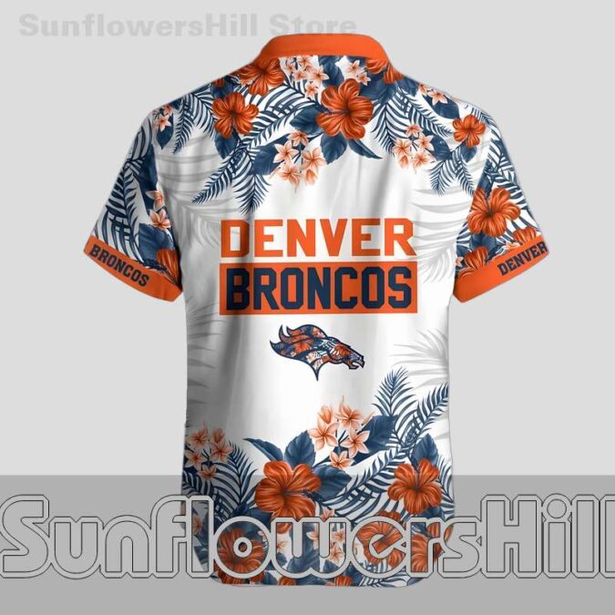 Denver Broncos Orange Blossom Short Sleeve Hawaiian Shirt for BBQ Nights