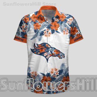 Denver Broncos Orange Blossom Short Sleeve Hawaiian Shirt for BBQ Nights