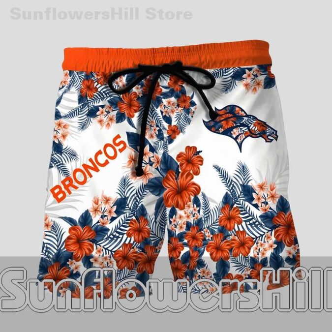 Denver Broncos Orange Blossom Short Sleeve Hawaiian Shirt for BBQ Nights